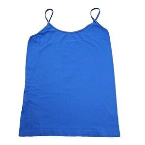 Womens Blue Tank Top Sleeveless with Adjustable Straps So Size XL  JH1150